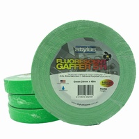 Stylus 511 Fluorescent Gaffer Tape Neon Matte GREEN 24mm